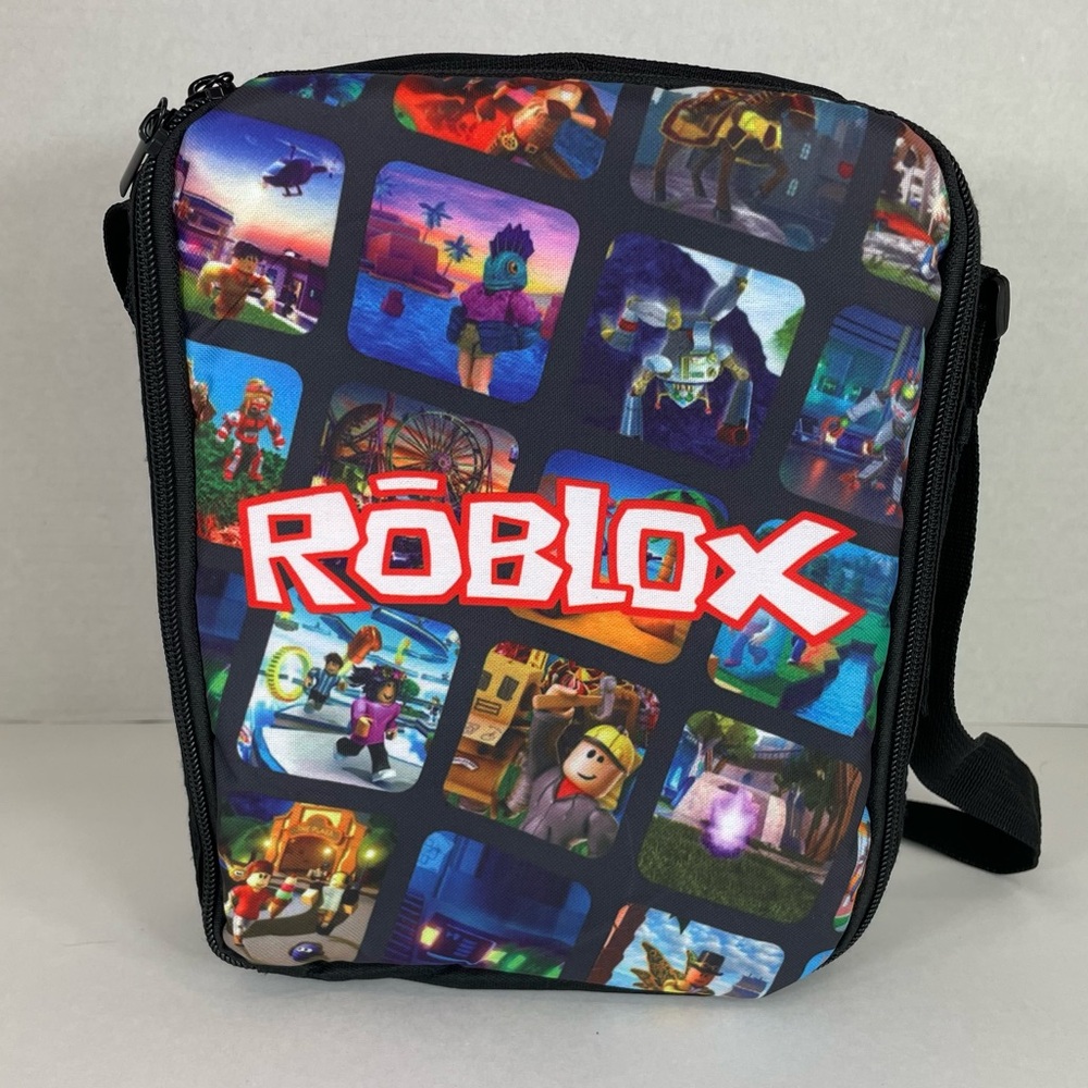 Roblox lunchbox bag strap EXCELLENT 9x8x2 inches approx